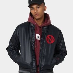 Nike Premium Basketball Bomber Jacket Black Mens